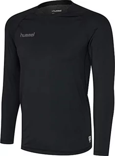 Koszulki męskie - Hummel Hummel Męska koszulka Hml First Performance Jersey L/S czarny czarny XXL 204502-2001 - grafika 1