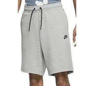 Spodenki damskie - Nike Męskie szorty M NSW Tch FLC, Dk Grey Heather/(Black), S - miniaturka - grafika 1