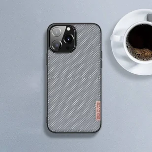 Dux Ducis Fino etui pokrowiec pokryty nylonowym materiałem iPhone 13 Pro szary - Etui i futerały do telefonów - miniaturka - grafika 16