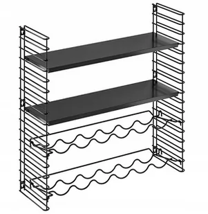 Półka z uchwytami na butelki Metaltex - Stojaki na wino - miniaturka - grafika 1