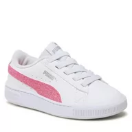 Sneakersy damskie - Sneakersy Puma Vikky V3 Glitz Fs Ac Ps 389679 02 Puma White/Pink/Silver - miniaturka - grafika 1