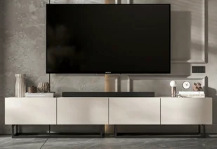 Szafka RTV Loft Industrialna komoda kaszmir mat 240 cm - Szafki RTV - miniaturka - grafika 1