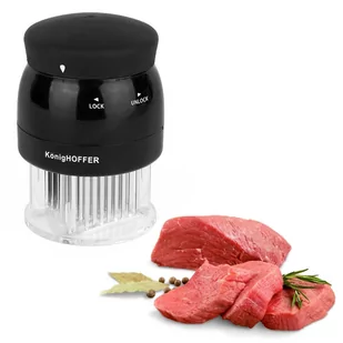 KönigHOFFER KONIGHOFFER JACK NAKŁUWACZ DO MIĘSA CZARNY 72 IGŁY 5903313424554 - Siekacze tarki i szatkownice - miniaturka - grafika 1