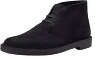 Botki męskie - CLARKS TRZEWIKI MĘSKIE CZARNE SKÓRZANE 45 Ż8B - miniaturka - grafika 1