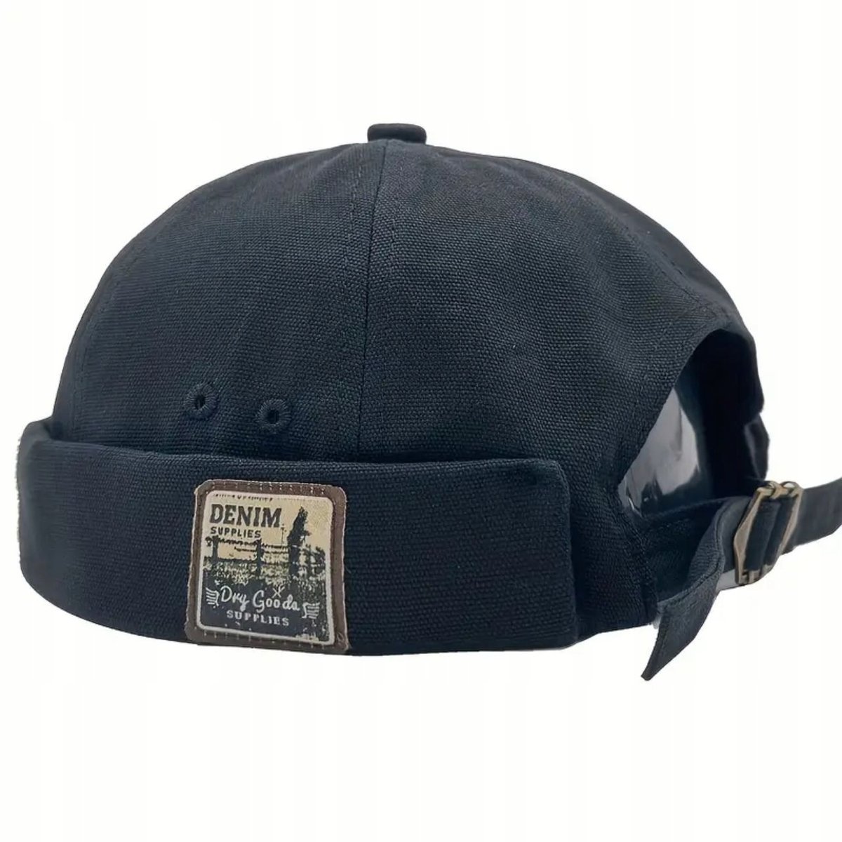Czapka Vintage Marynarska Docker Unisex Regulowana Oddychająca Bez Daszka