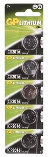 GP Batteries Ogniwo guzikowe CR 2016 Lit Batteries 90 mAh 3 V 5 szt - Baterie i akcesoria - miniaturka - grafika 4