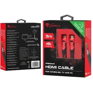 Genesis Genesis Kabel HDMI HDMI GENESIS 3 m - Akcesoria do Xbox - miniaturka - grafika 1