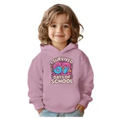 Bluzy dla dziewczynek - BLUZA DZIECIĘCA Z KAPTUREM 67 SIX SEVEN SZKOŁA 110-116 DLA DZIECKA PREZENT - miniaturka - grafika 1