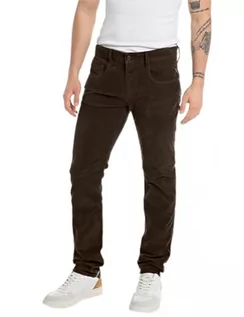 Spodnie męskie - Replay spodnie męskie anbass, 726 Dark Brown, 33W / 36L - grafika 1