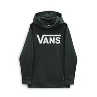 Bluzy dla dziewczynek - Vans Unisex Classic Po Hooded bluza dziecięca, zielony widelec, 8-10 Lat - miniaturka - grafika 1