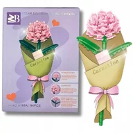 Klocki - Goździk Klocki Kwiaty Konstrukcyjne Sztuczne Do Wazonu Kwiatki Zestaw - miniaturka - grafika 1