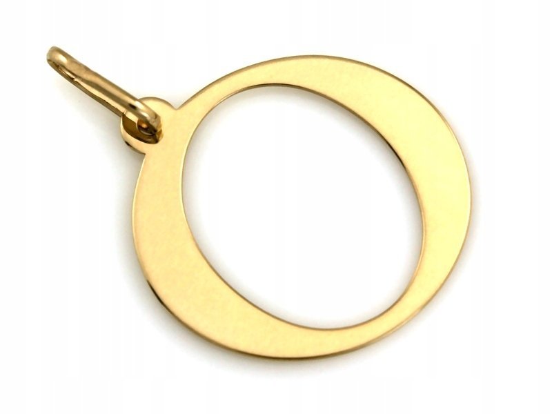 Złota zawieszka Literka O 585 próba dla Kobiet waga 1.07g elegancka 14kt