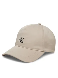 Calvin Klein Jeans Czapka z daszkiem IU0IU00150 Beżowy - Czapki dla dzieci - miniaturka - grafika 1