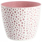 Donice - Doniczka Osłonka Okrągła Na Kwiaty Różowa 13Cm - miniaturka - grafika 1