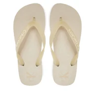 Klapki i japonki damskie - Japonki Calvin Klein Jeans Beach Sandal Flatform Tpu YW0YW01830 Écru - miniaturka - grafika 1
