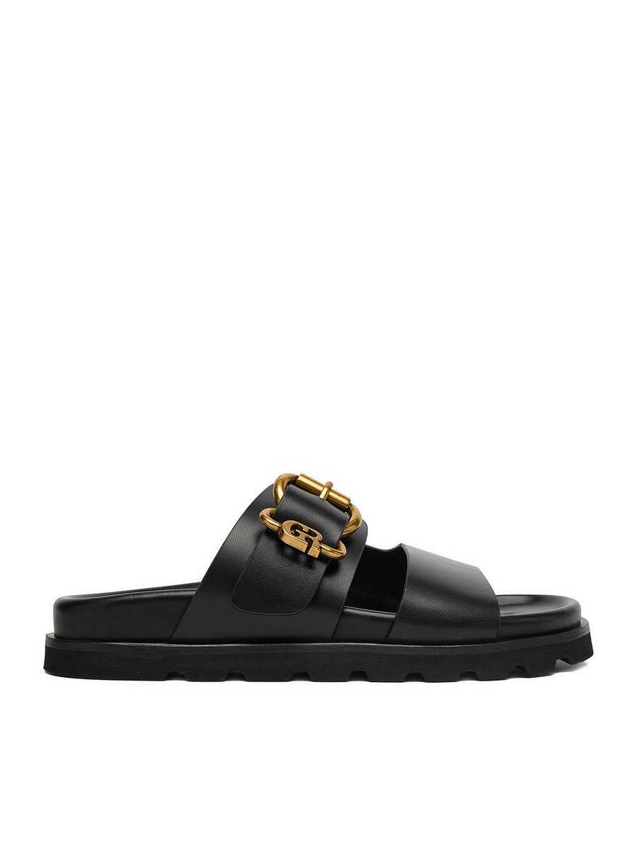 Gino Rossi Klapki Damskie Czarny Gino Rossi-4781-25 Czarny