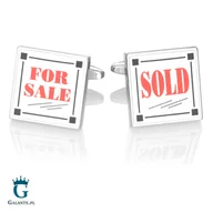 Spinki do mankietów i krawatów - Spinki do mankietów Agent nieruchomości PS-680 - miniaturka - grafika 1