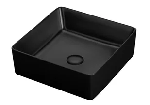 Umywalka nablatowa Uptrend Hestia 39 cm kwadratowa czarny mat TR41120-U18 - Umywalki - miniaturka - grafika 1