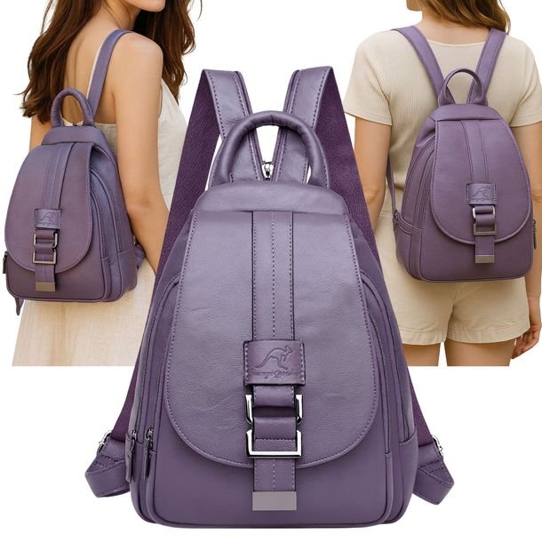 Plecak Damski Plecaczek Miejski Do Szkoły Pracy Eko Skóra Vintage Torba 2w1