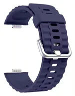 Akcesoria do smartwatchy - SILIKONOWY PASEK DO HUAWEI WATCH FIT 3 / FIT 4 / FIT 4 PRO GRANATOWY - miniaturka - grafika 1