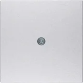 Klawisze i ramki - Hager polo Element centralny do przyłącza kablowego i gniazda VDo alu B.1/B.7 Glas 10191404 10191404 - miniaturka - grafika 1