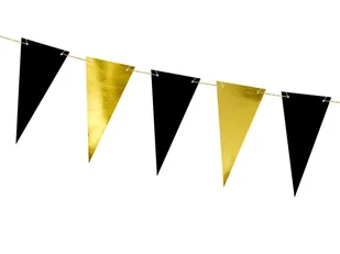 PartyDeco Baner flagi "Black & Gold", 215 cm FLG12 - Gadżety dla niej i dla niego - miniaturka - grafika 2
