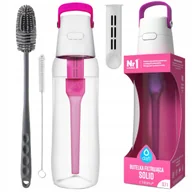 Butelki filtrujące - Butelka Dafi Solid 0,7 różowa oraz szczoteczki do czyszczenia butelek - miniaturka - grafika 1