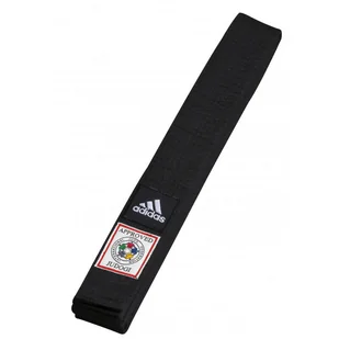 Pas do judo Adidas Elite Belt IJF czarny - Kimona, stroje i obuwie - miniaturka - grafika 1