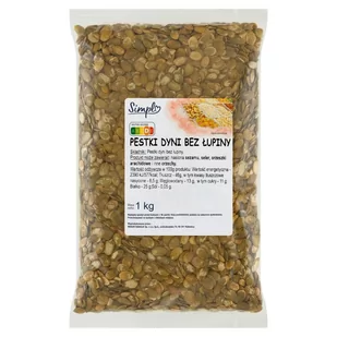 Simpl Pestki dyni bez łupiny 1 kg - Bakalie - miniaturka - grafika 1