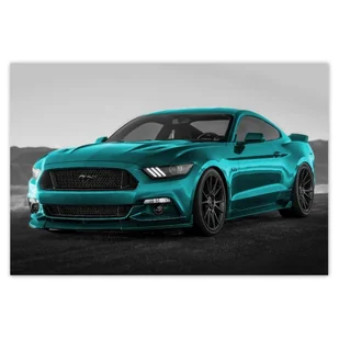 Baner 120x80 Ford Mustang Samochód USA - Dekoracje sali - miniaturka - grafika 1
