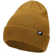 Czapki damskie - Czapka Nike Nsw Beanie Cuffed Futura Brązowa Dj6223 382 - miniaturka - grafika 1
