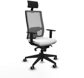 Fotele i krzesła biurowe - Krzesło Biurowe Horna Piqueras y Crespo 1D066G1 Biały - miniaturka - grafika 1