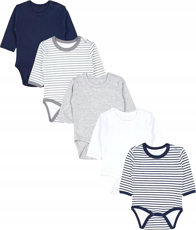 TUP TAM BODY NIEMOWLĘCE Z DŁUGIM RĘKAWEM 5 PACK 62 7CA