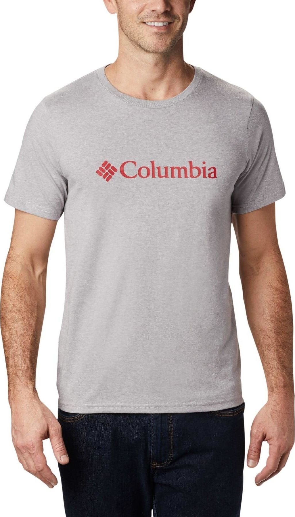 Columbia Koszulka męska CSC Basic Logo szara r. M 1680053039