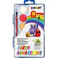 Przybory szkolne - Titanum Farby akwarelowe Fun &amp Joy 18 kolorów - miniaturka - grafika 1