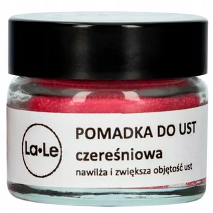 LA-LE LA-LE Pomadka nawilżająca do ust CZEREŚNIA 15 ml 20947 - Balsamy do ust - miniaturka - grafika 1