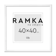 Ramki na zdjęcia - Ramka na zdjęcia 40x40 cm Biała - miniaturka - grafika 1