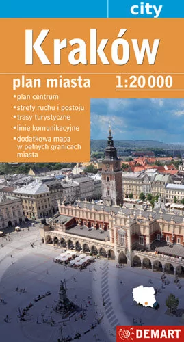 Demart Kraków - plan miasta (skala 1:20 000) - Demart