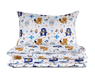 Pościel niemowlęca 90x120 Przyjaciele z lasu z plecaczkiem - Pościel dla dzieci Pościel niemowlęca 90x120 Przyjaciele z lasu z plecaczkiem - Pościel dla dzieci - miniaturka - grafika 1