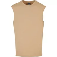 Koszulki męskie - Urban Classics Męski t-shirt bez rękawów z otwartym brzegiem, bez rękawów, dla mężczyzn, rozmiary S-5XL, beżowy (Unionbei), 4XL - miniaturka - grafika 1