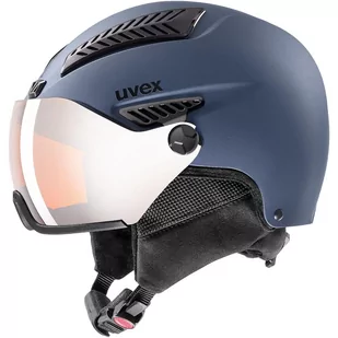 Uvex Hlmt 600 Visor Ski Helmet Blue Mat 57-59 cm 19/20 - Kaski narciarskie - miniaturka - grafika 1