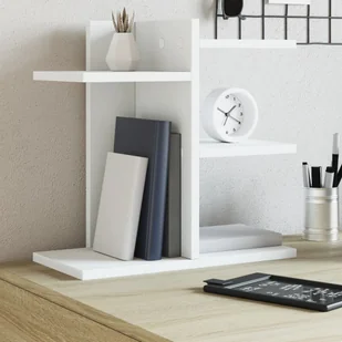 Organizer na biurko, biały, 42x21,5x42 cm - Przyborniki na biurko - miniaturka - grafika 1