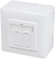 Akcesoria do serwerów - LOGILINK Gniazdo nat/podt. CAT6 2xRJ45 ekranowane - miniaturka - grafika 1