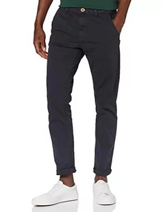 Blend BHNight męskie spodnie chinosy, z materiału, spodnie chinosy ze stretchem, krój slim fit, Dark Navy Blue (74645), 30W / 34L - Spodenki męskie - miniaturka - grafika 1