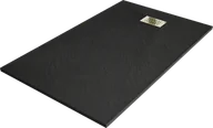 Brodziki prysznicowe - Mexen Hugo brodzik prostokątny SMC 160 x 70 cm, czarny, maskownica złota - 42707016-G - miniaturka - grafika 1