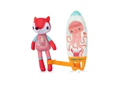 Zabawki do kąpieli - LILLIPUTIENS Magiczna przytulanka do kąpieli surfer Lisiczka Alice 12 m+ - miniaturka - grafika 1