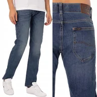 Spodnie męskie - Lee SLIM FIT MVP Extreme Motion King DOPASOWANE WYGODNE BLUE DżINS W32 L34 - miniaturka - grafika 1