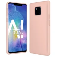 Etui i futerały do telefonów - Etui ochronne na telefon Huawei Mate 20 Pro silikonowo-żelowe etui na telefon komórkowy, różowe - miniaturka - grafika 1