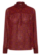 Bluzki damskie - Marie Lund Bluzka damska Kobiety wielokolorowy|wyrazisty róż|pomarańczowy wzorzysty, 40 - miniaturka - grafika 1