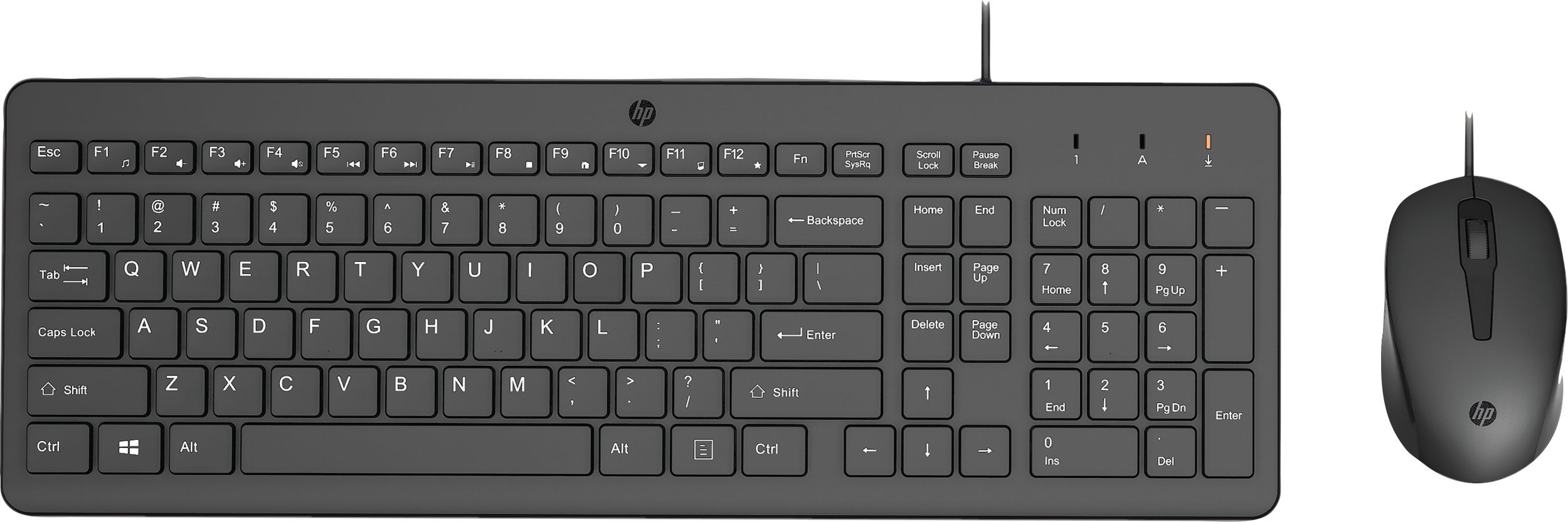 HP Wired Mouse and Keyboar 240J7AA#ABX